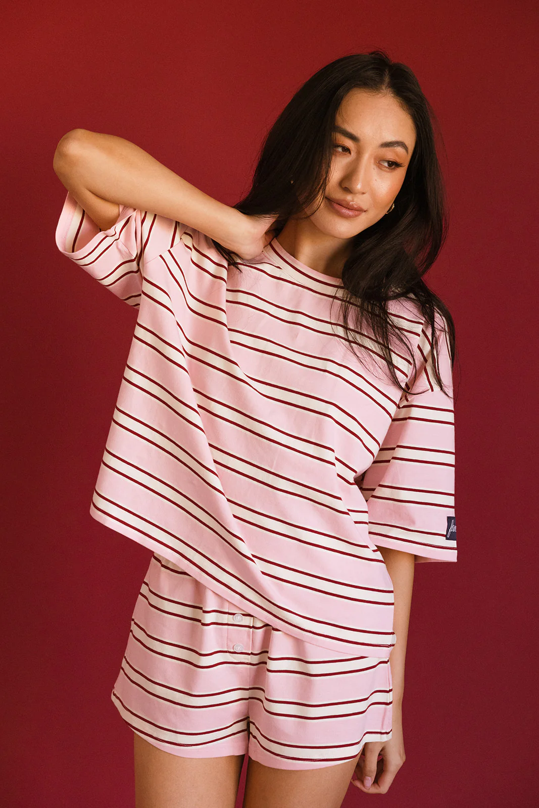 Fancy Button Shorts - Candy Cane Stripes - Image 10