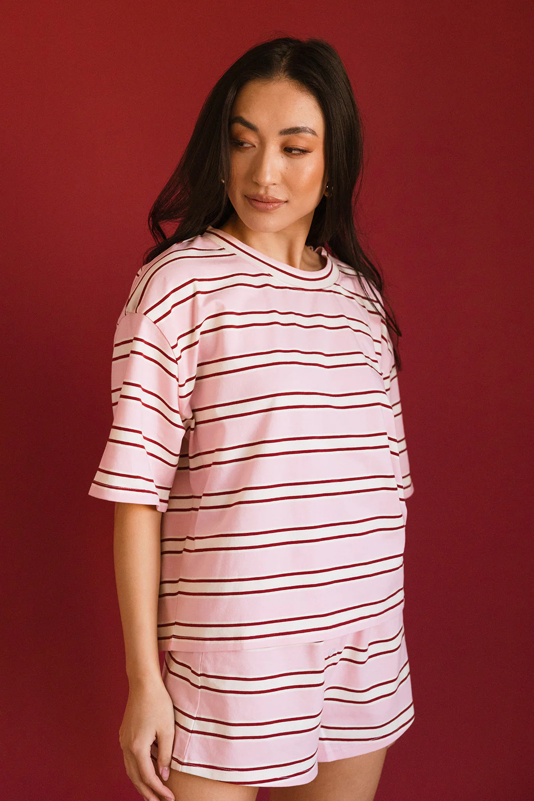 Fancy Button Shorts - Candy Cane Stripes - Image 11