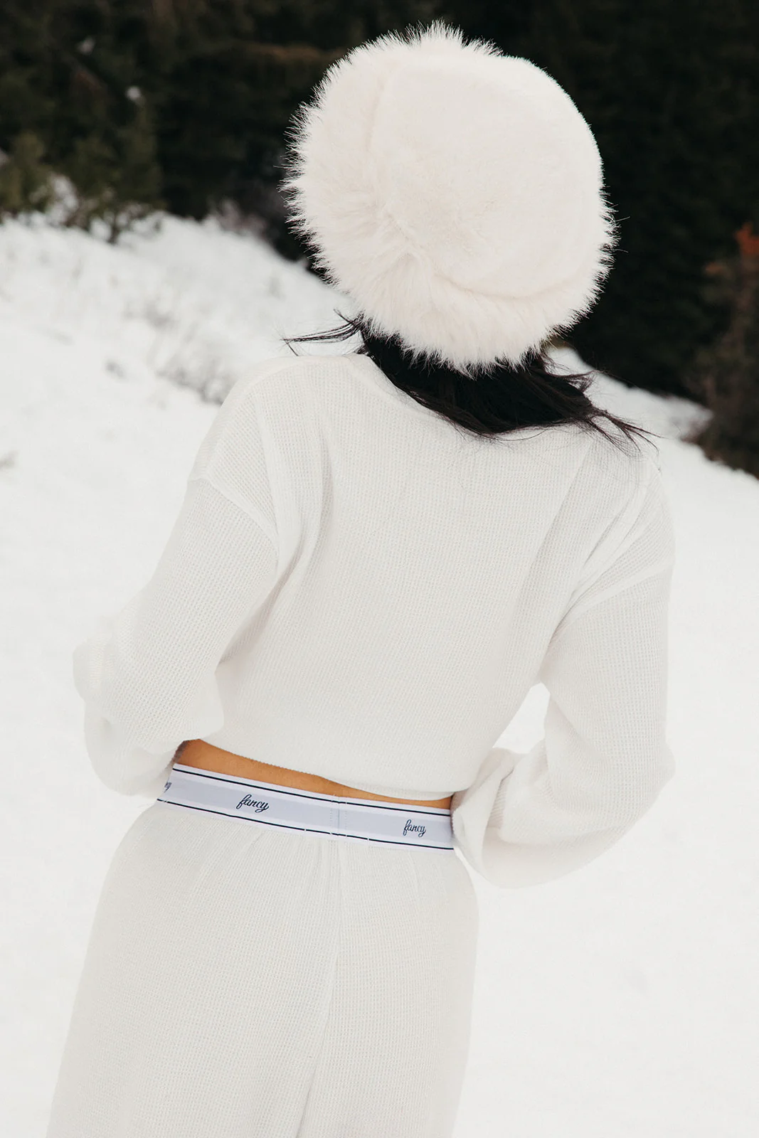 Fancy Buttoned Waffle Long Sleeve - Snow White - Image 30