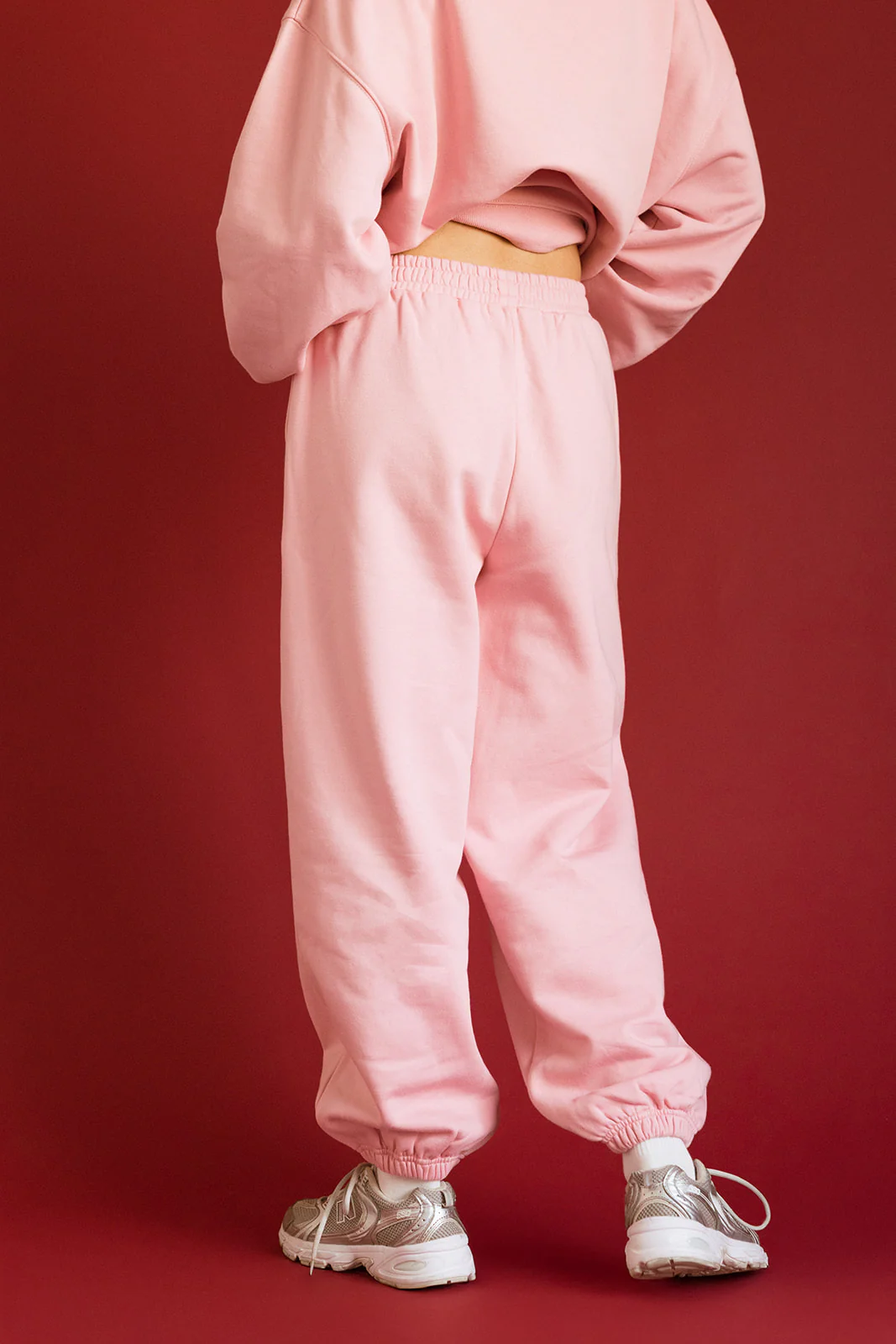 Fancy Fleece Cuffed Leg Sweatpants - Gumdrop - Image 10