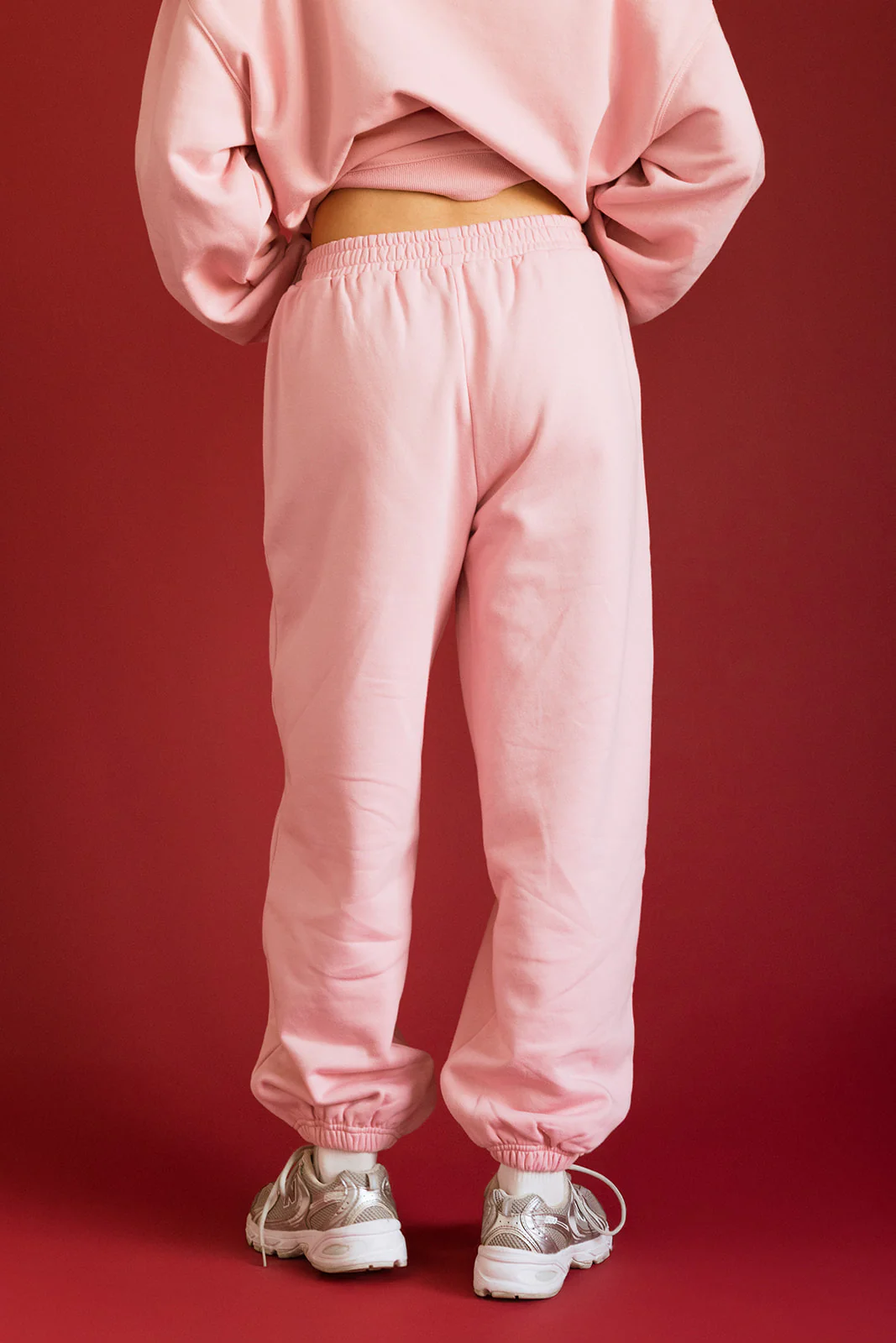 Fancy Fleece Cuffed Leg Sweatpants - Gumdrop - Image 3