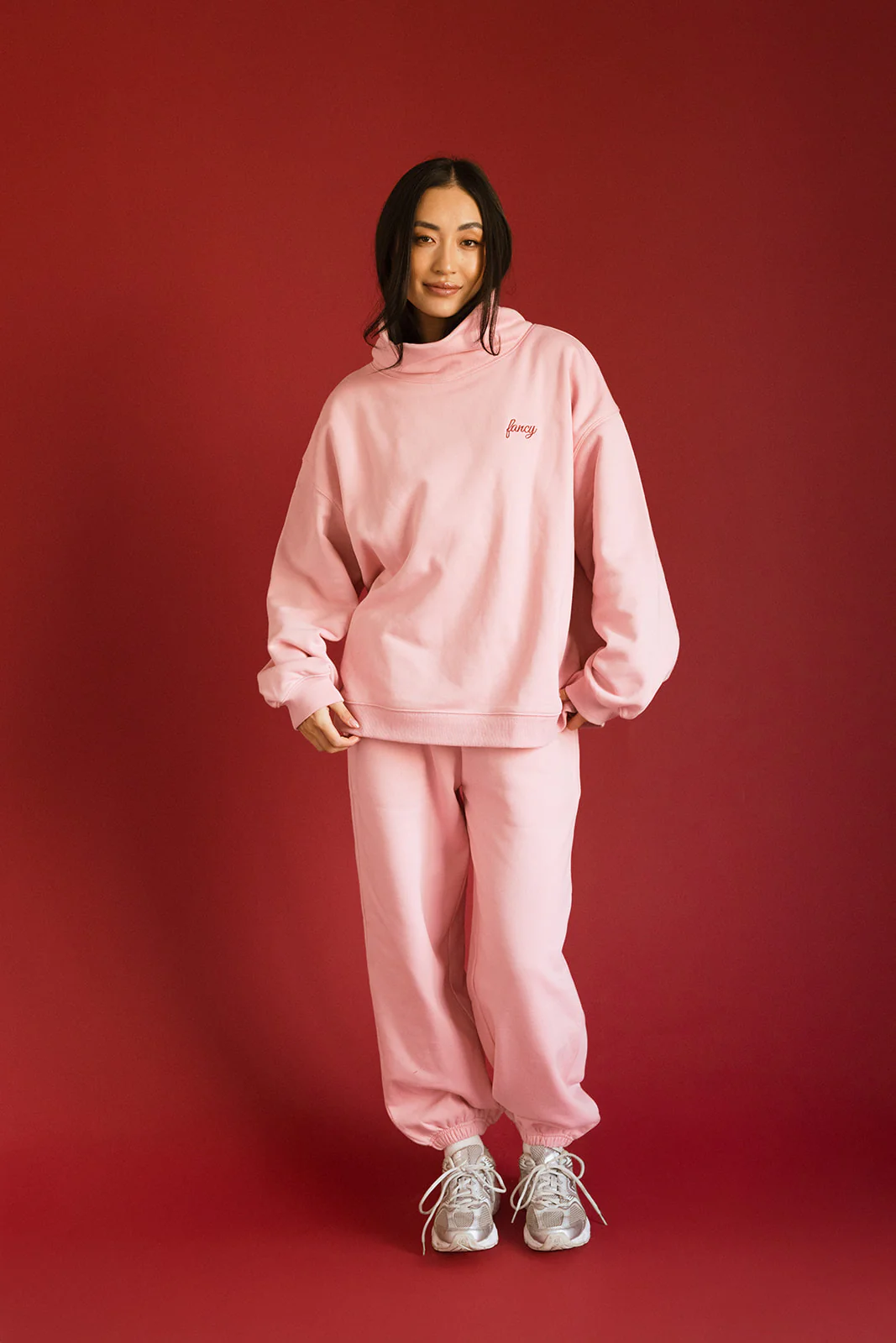 Fancy Fleece Cuffed Leg Sweatpants - Gumdrop - Image 6