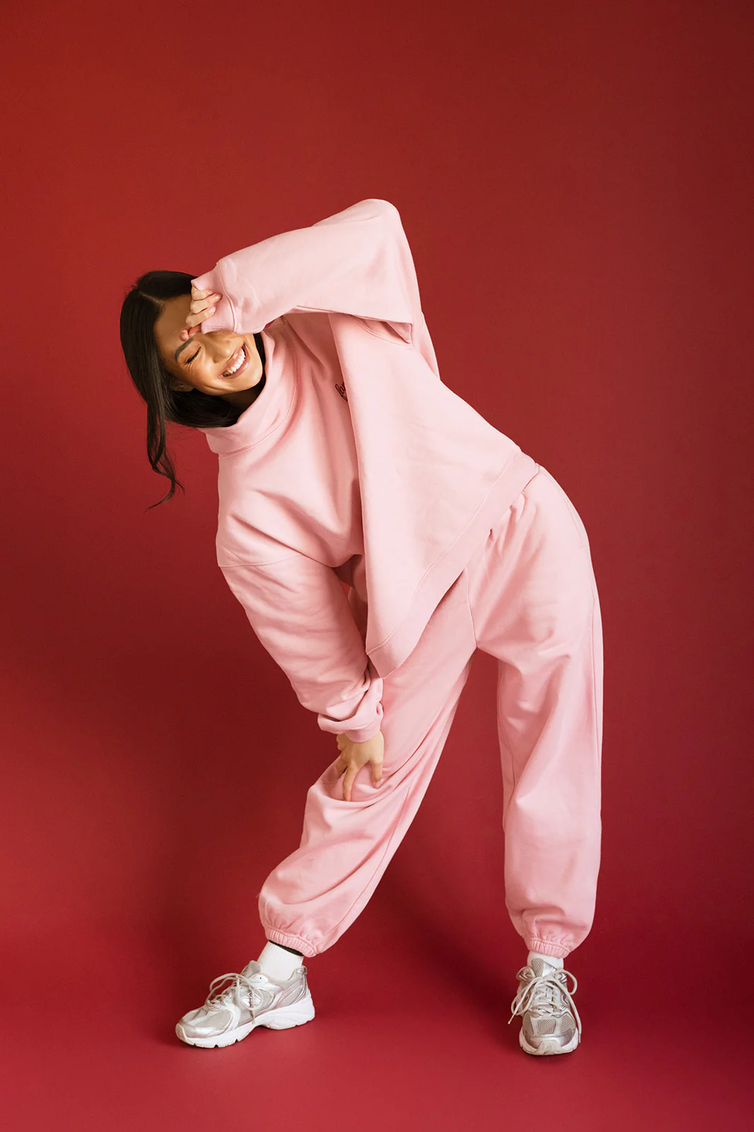 Fancy Fleece Cuffed Leg Sweatpants - Gumdrop - Image 8