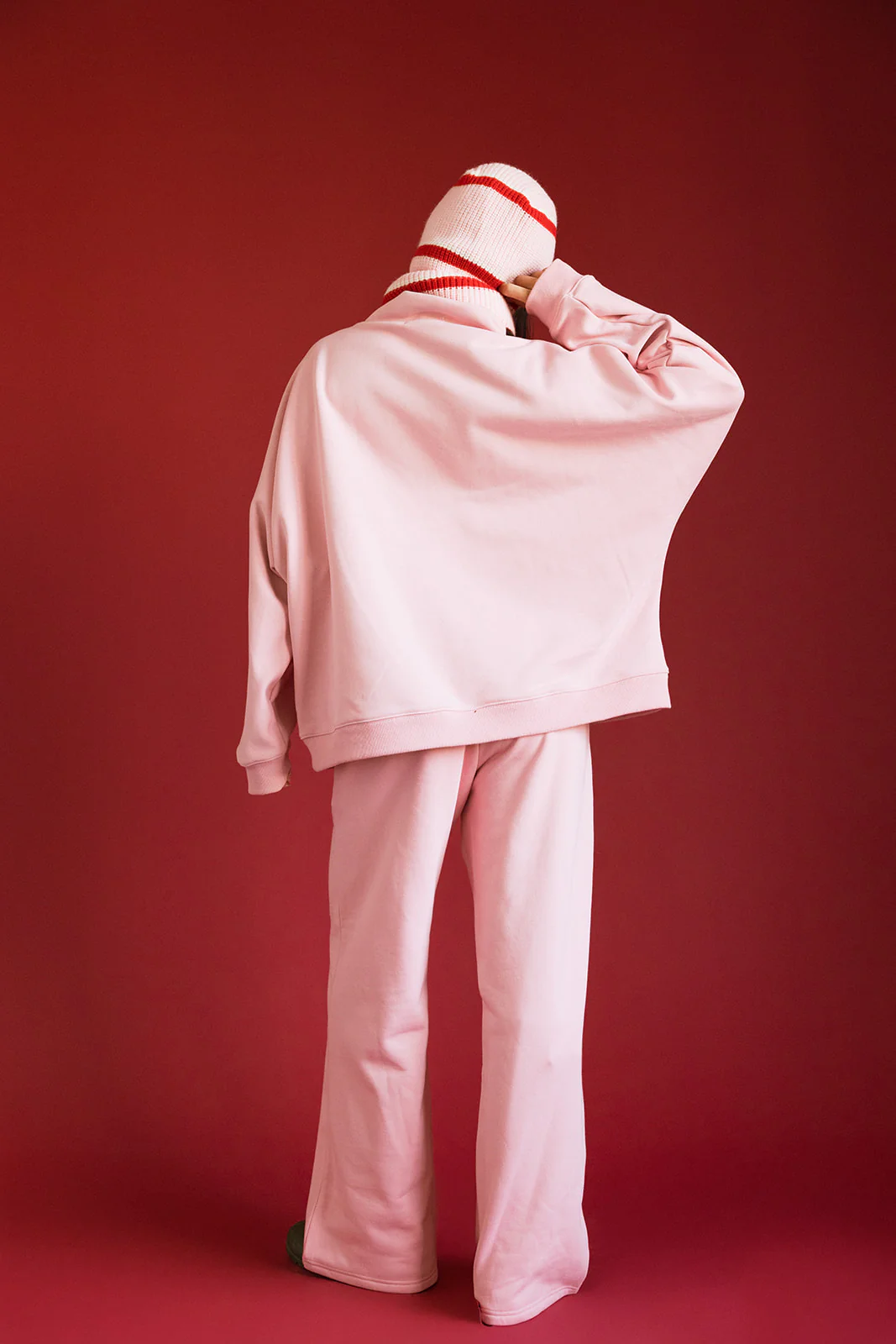 Fancy Fleece Wide Leg Sweatpants - Gumdrop - Image 7