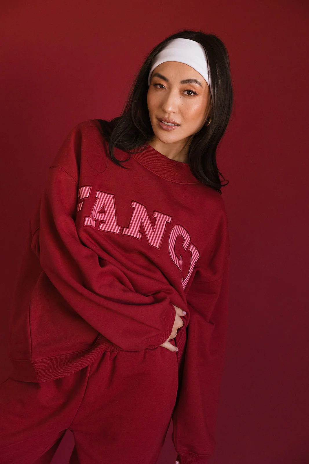 Fancy Fleece Wide Leg Sweatpants - Peppermint - Image 15