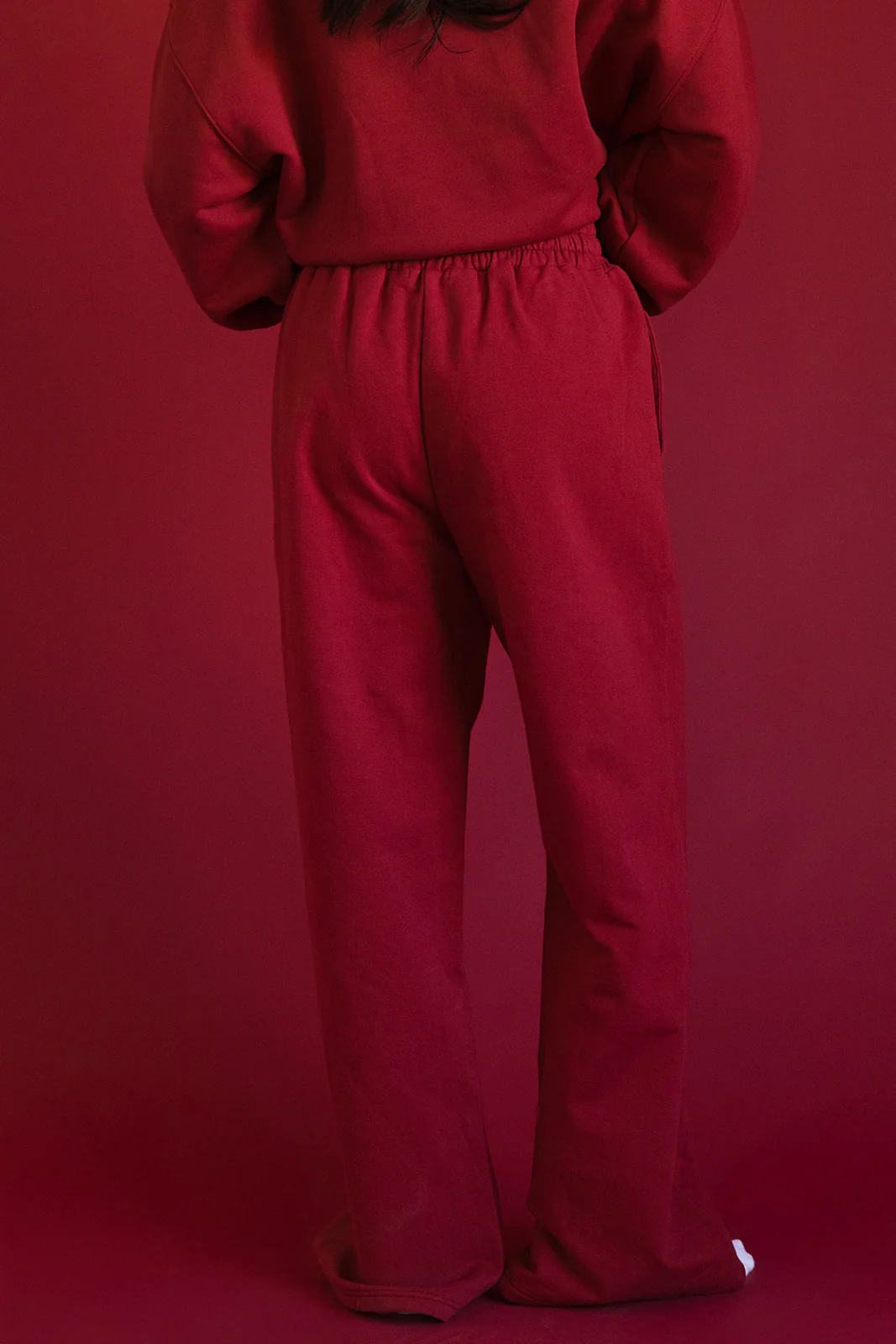 Fancy Fleece Wide Leg Sweatpants - Peppermint - Image 6