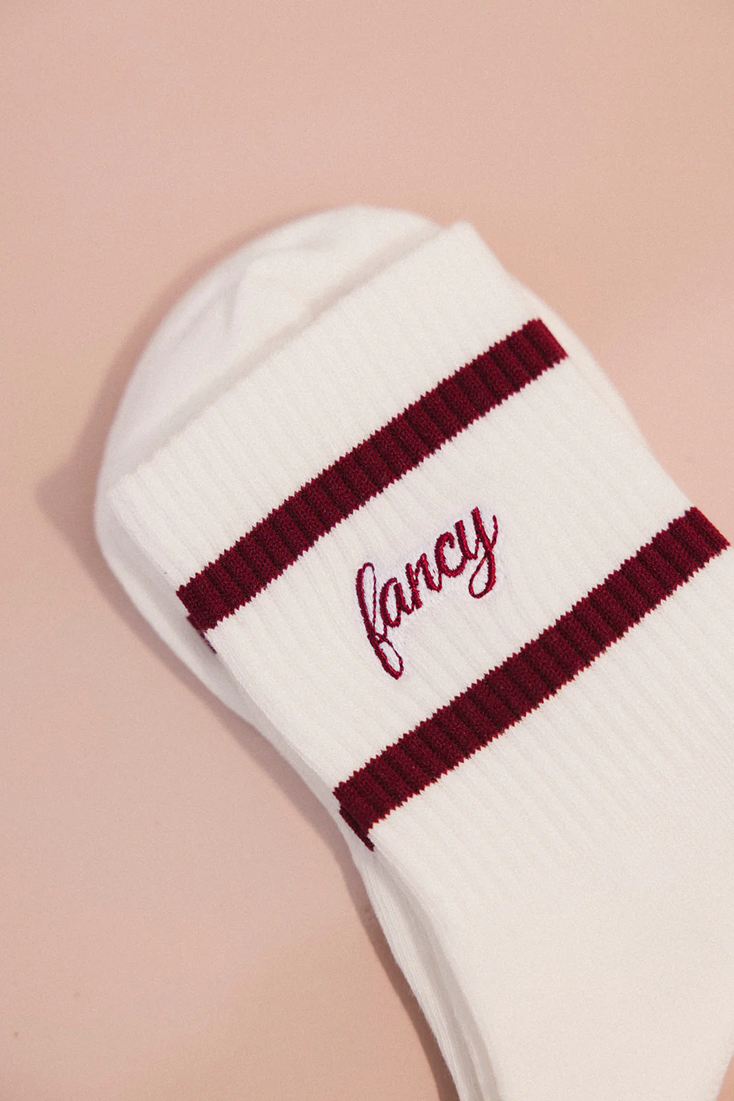 Fancy Flow Stripe Socks - Black Cherry - Image 3