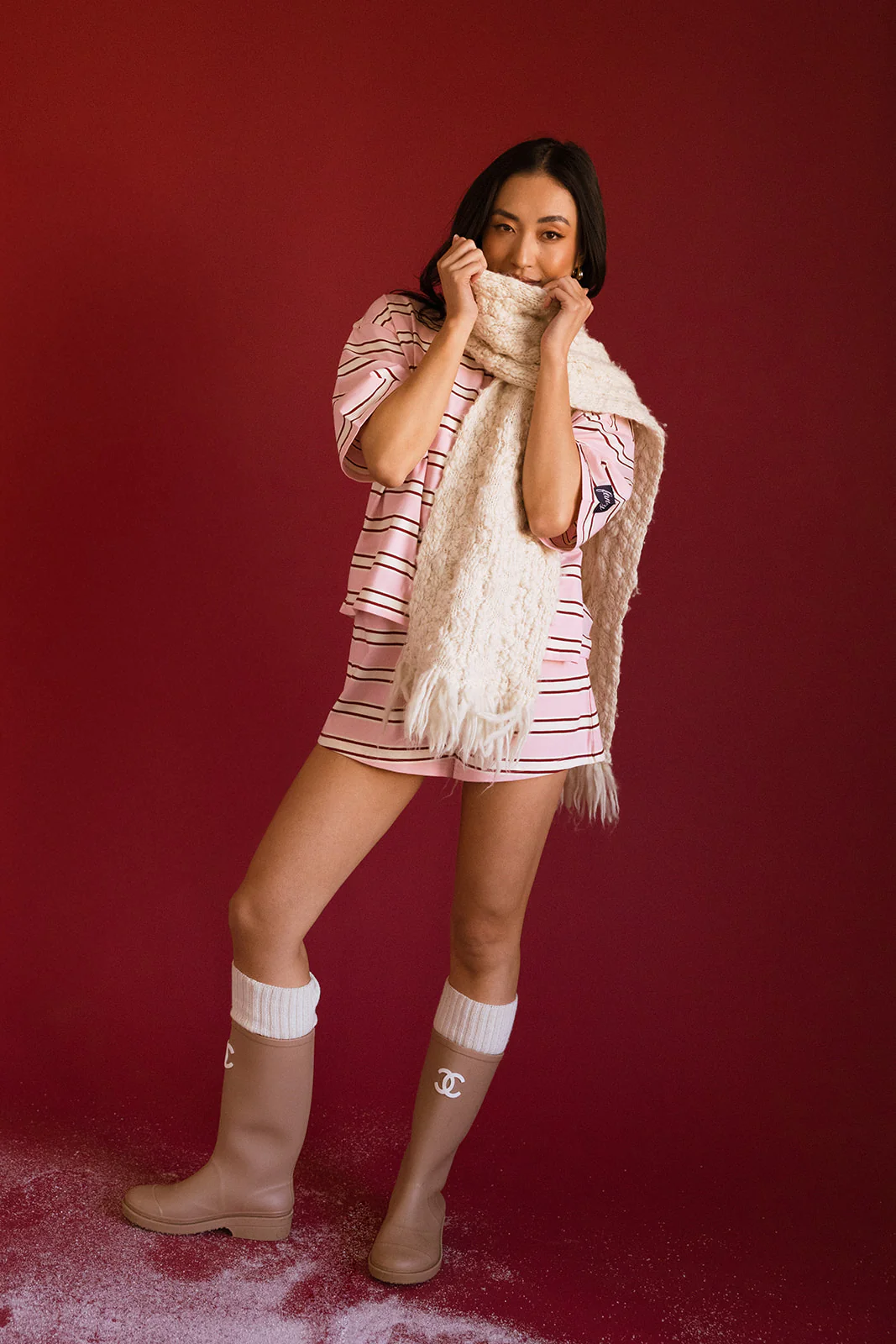 Fancy Short Sleeve Top - Candy Cane Stripes - Image 17