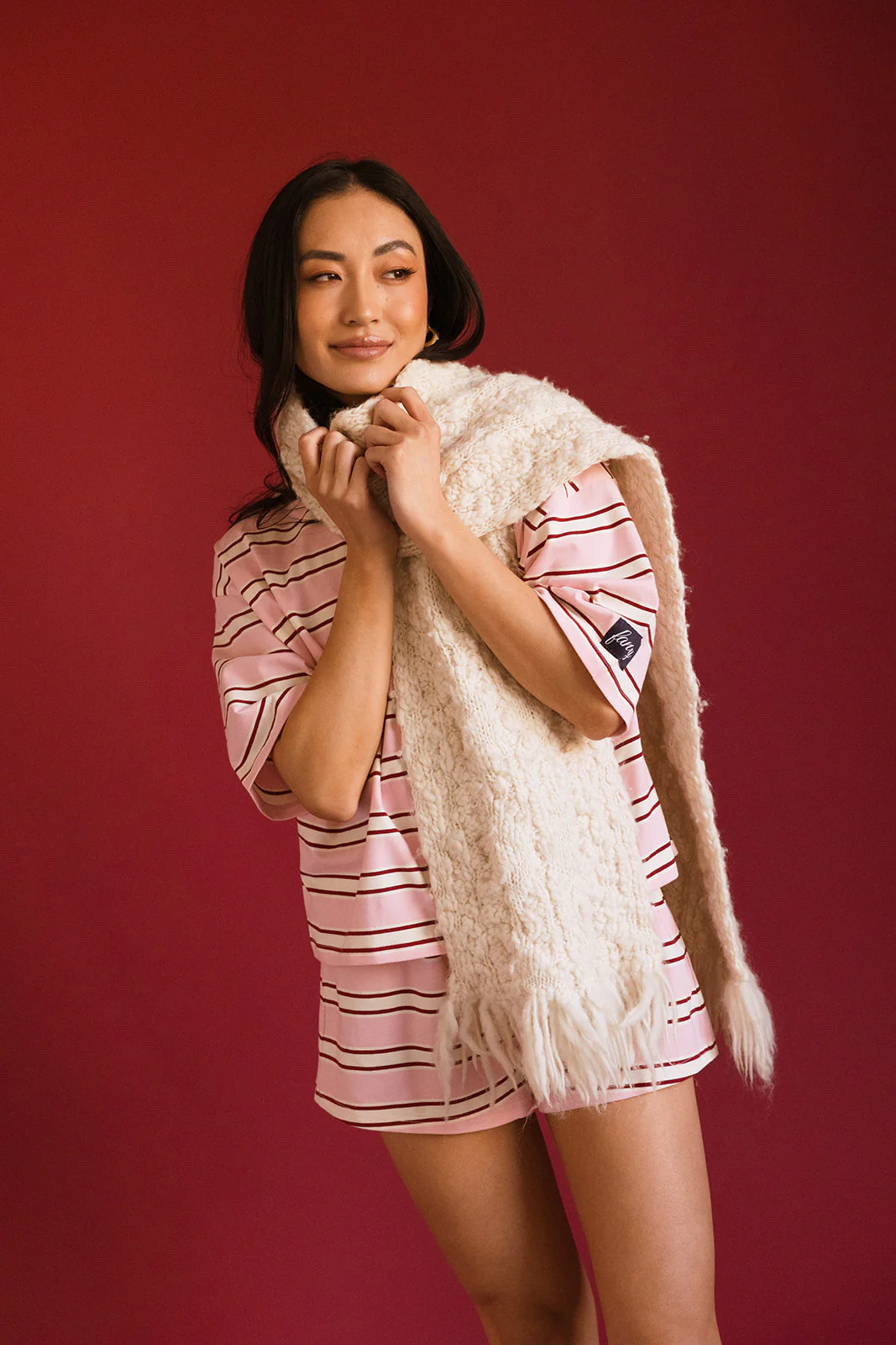 Fancy Short Sleeve Top - Candy Cane Stripes - Image 18