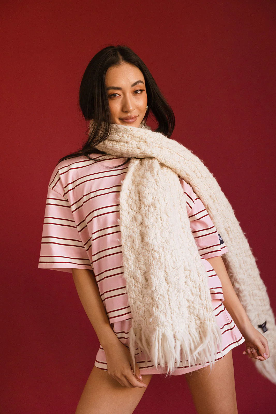 Fancy Short Sleeve Top - Candy Cane Stripes - Image 20