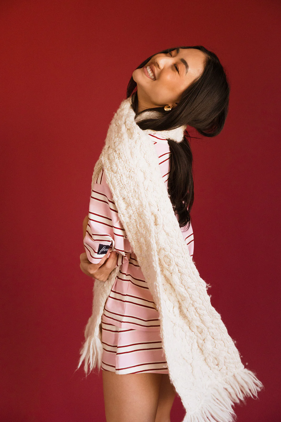 Fancy Short Sleeve Top - Candy Cane Stripes - Image 23