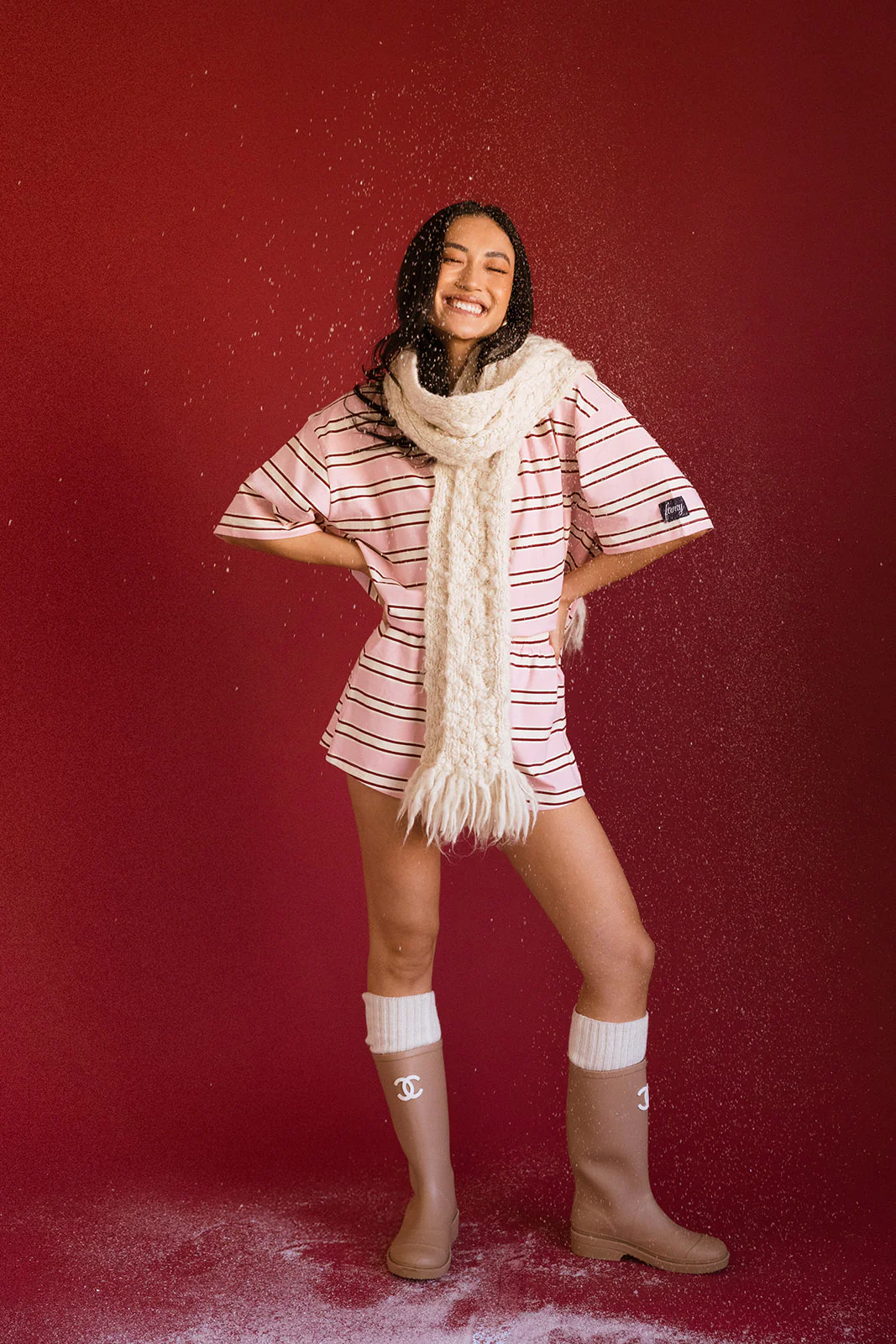 Fancy Short Sleeve Top - Candy Cane Stripes - Image 31