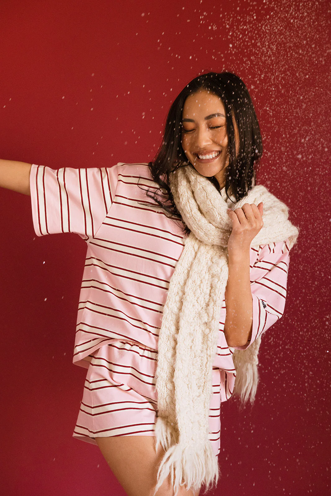 Fancy Short Sleeve Top - Candy Cane Stripes - Image 34