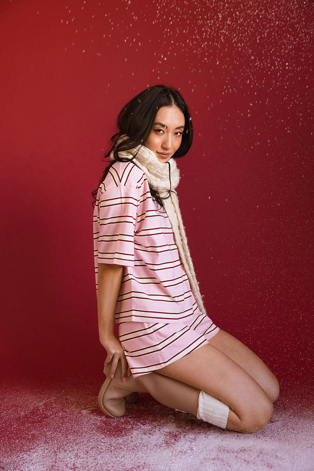 Fancy Short Sleeve Top - Candy Cane Stripes - Image 39