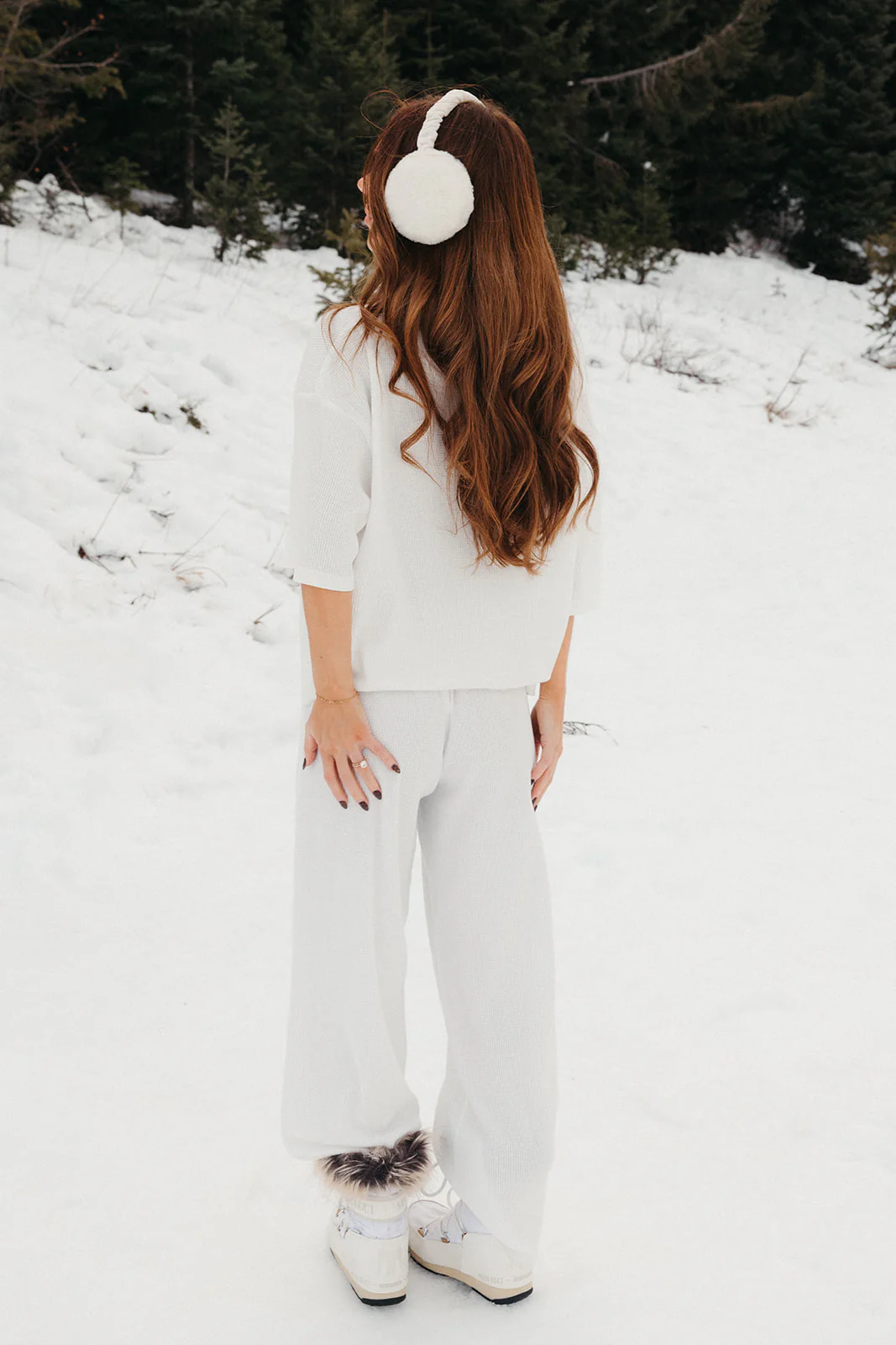 Fancy Waffle Short Sleeve - Snow White - Image 16