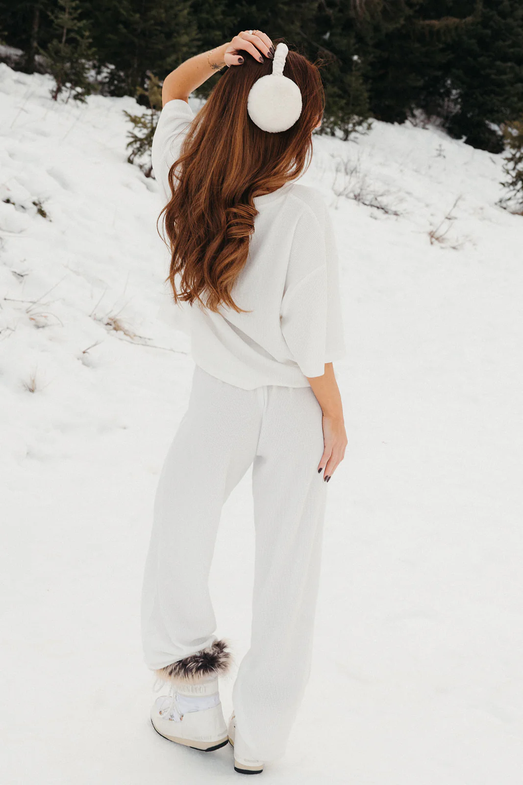 Fancy Waffle Short Sleeve - Snow White - Image 18