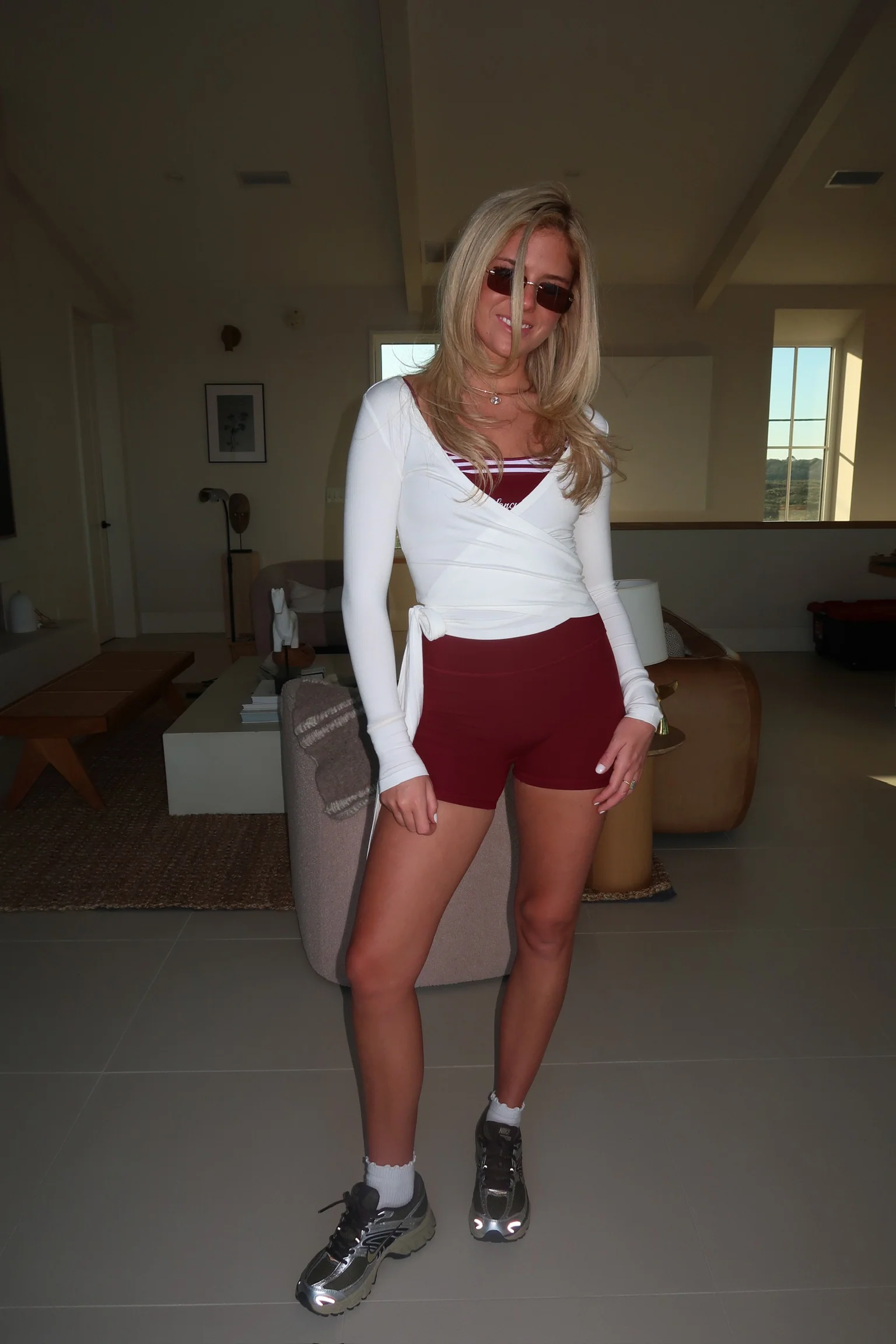 Fancy Wrap Top - White - Image 21