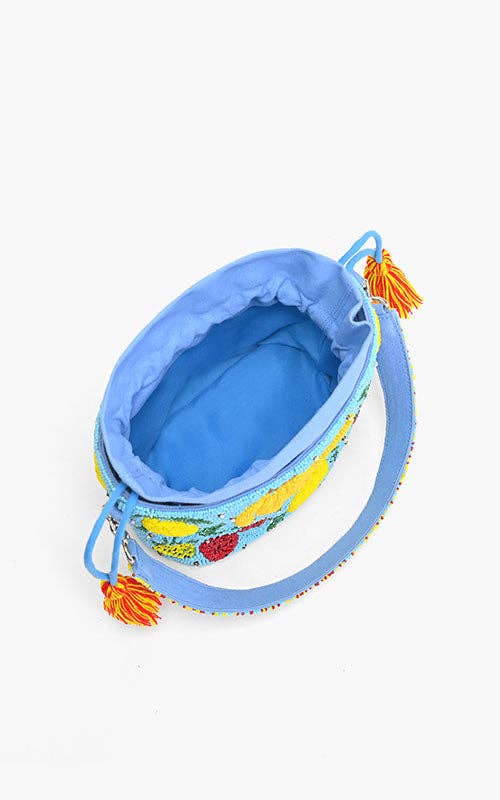 Lush Fruits Beaded Bucket Bag - Image 7