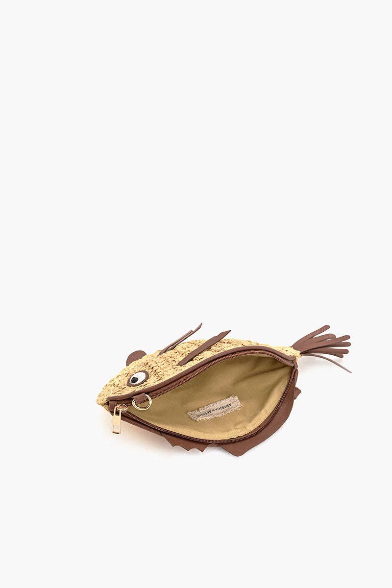 Marine Muse Raffia Fish Bag - Image 4