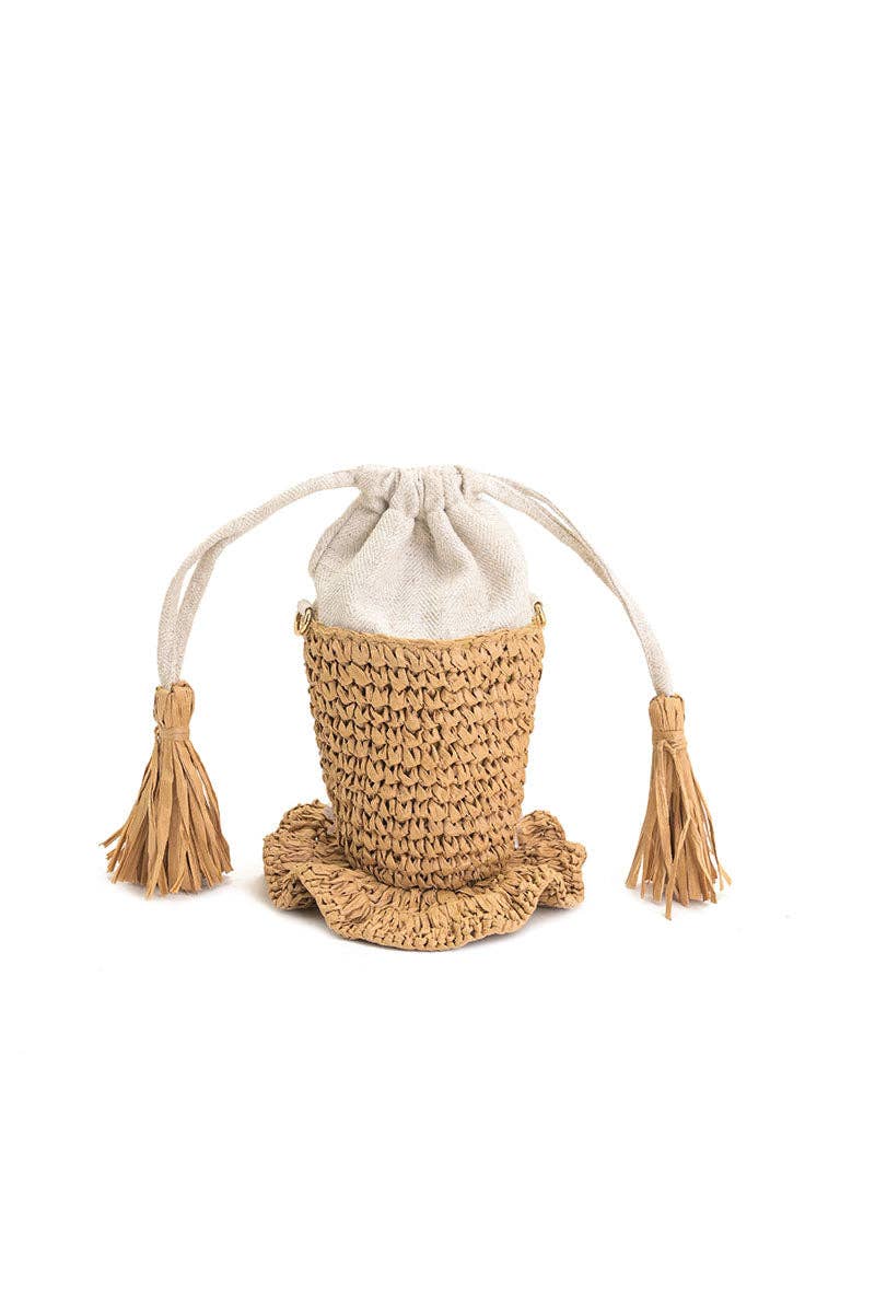 Ocean Whimsy Raffia Fish Bag - Image 4