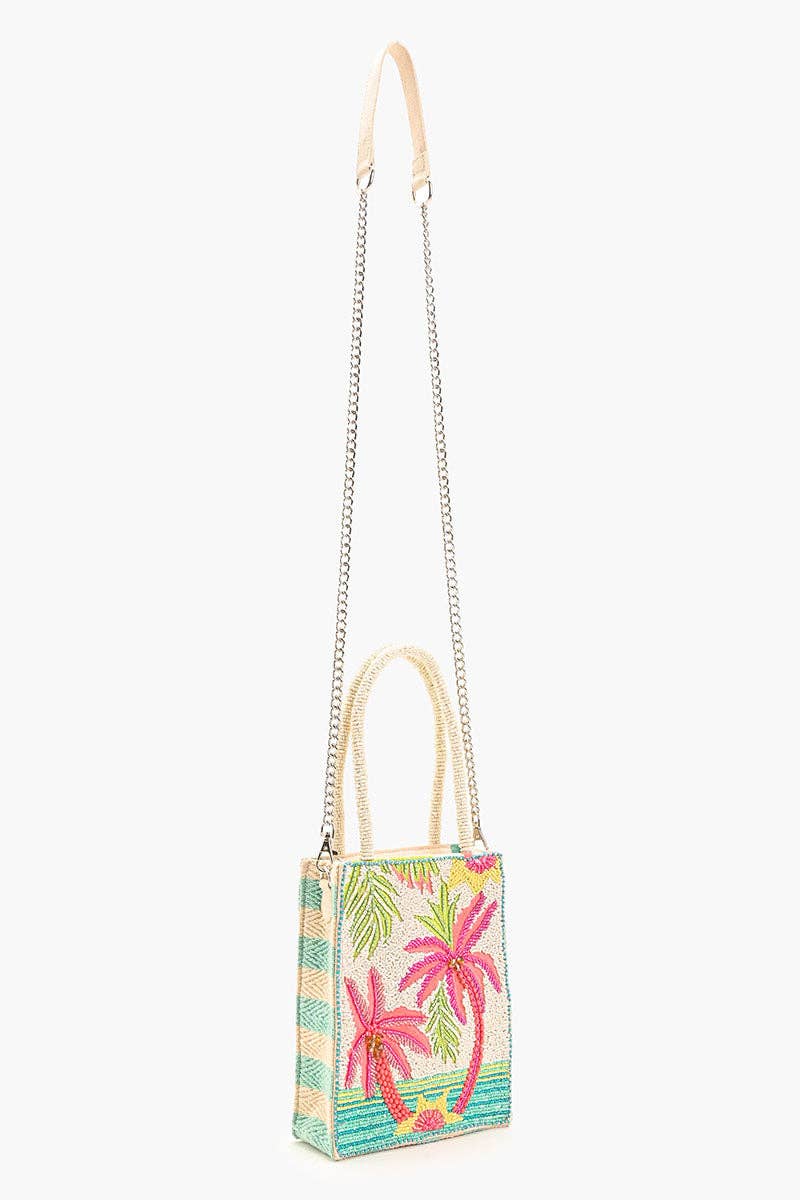 Palms Away Embellished Crossbody Bag - Image 6