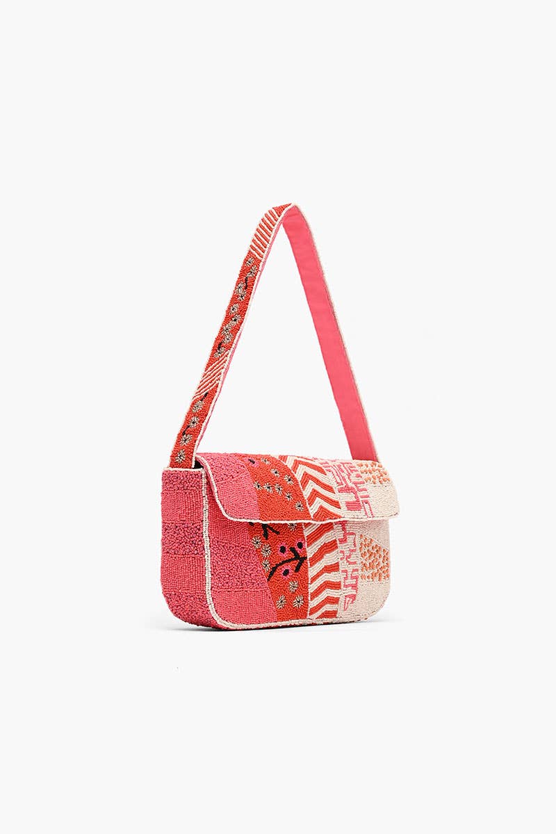 Tigerlily Beaded Shoulder Bag - Image 4